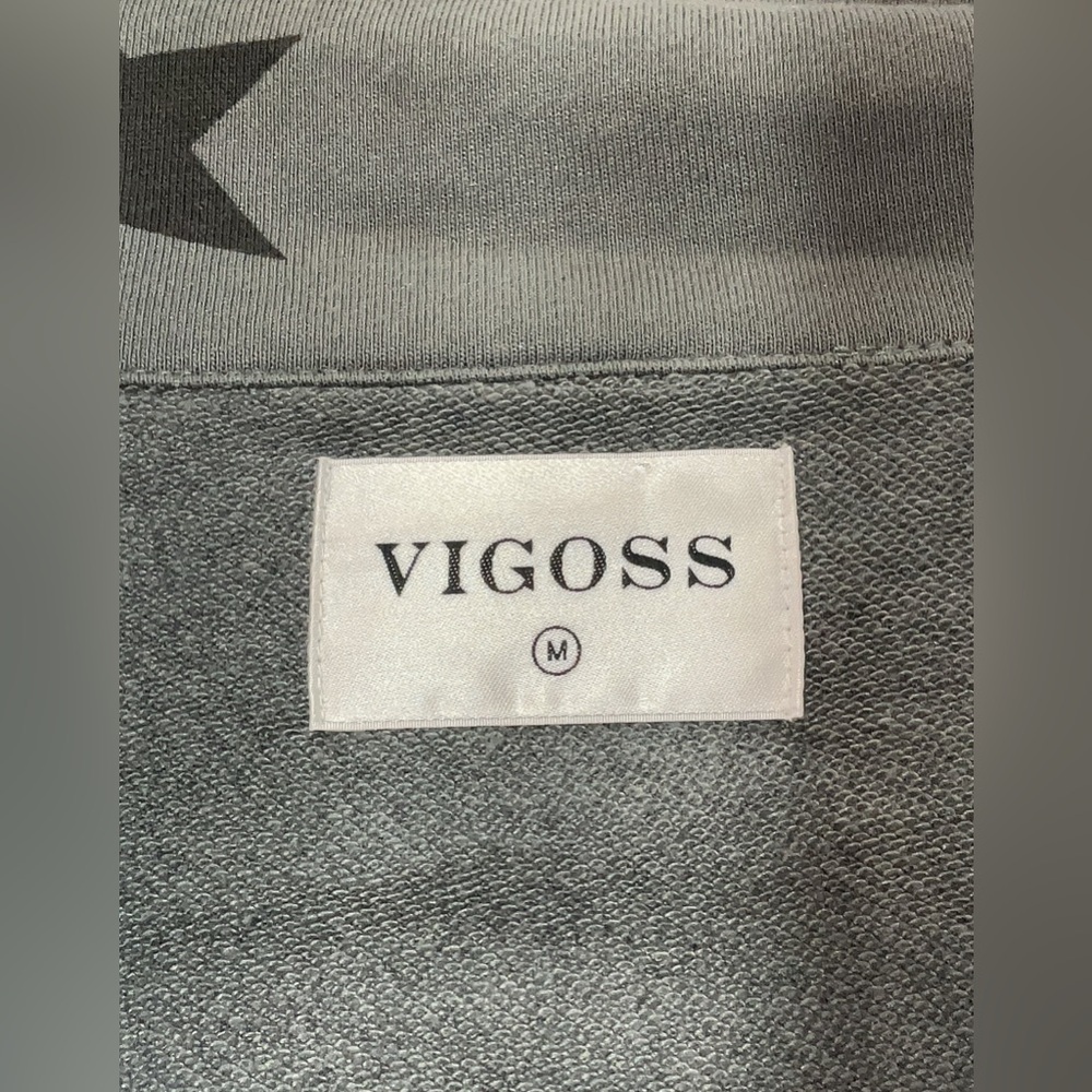 Vigoss Star-Patterned Utility Jacket In Gray And … - image 4